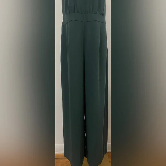 BODEN Halter Wide Leg Jumpsuit Emerald Green UK16R US12R - Picture 7 of 16